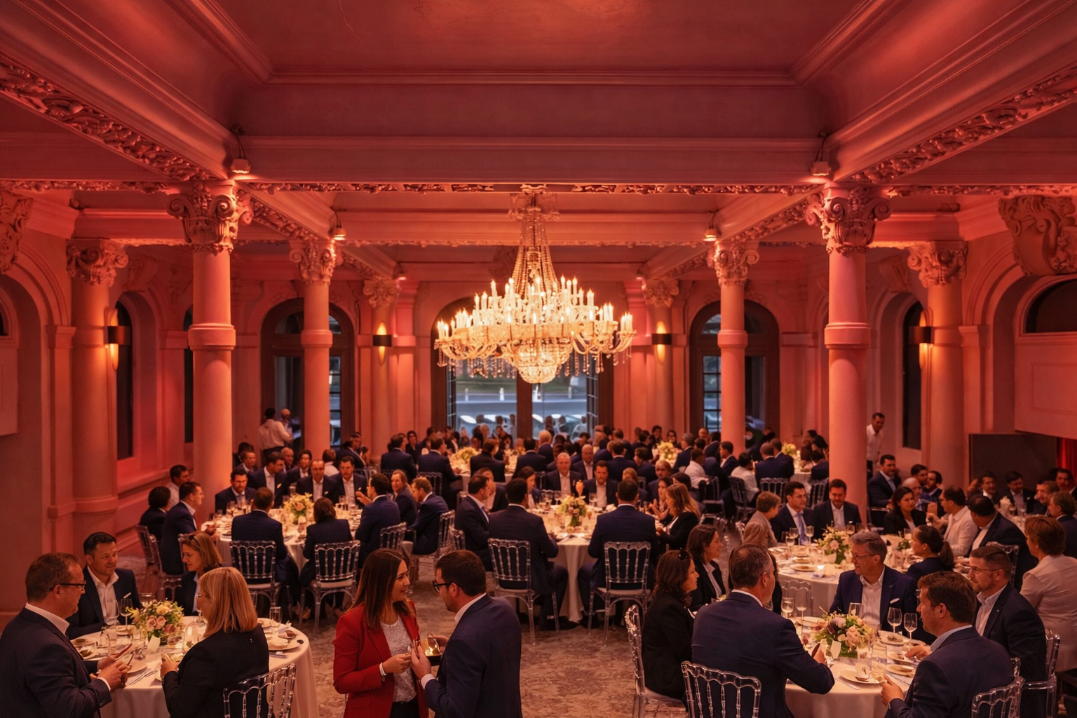 Dîner de gala dans le Hall de Réception